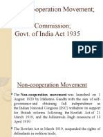 Non-Cooperation Movement, The Government of India Act 1935 and The Election of 1946