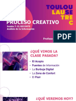 Proceso Creativo: Profesor: Carlos Nieri