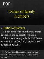 Duties of Family Members