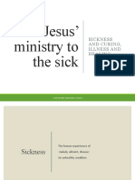 Jesus' Ministry of Healing