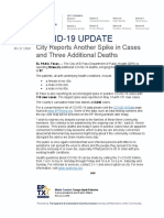 2020.05.21 - COVID-19 - City Reports Another Spike in Cases and Three Additional Deaths