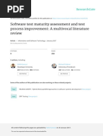 Software Test Maturity Assessment and Test Process Improvement - A MLR