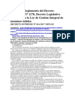 Reglamento del Decreto Legislativo Nº 1278, D.S. Nº 014-2017-MINAM