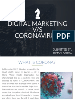 Digital Marketing V/S Coronavirus: Submitted By: Himani Kathal