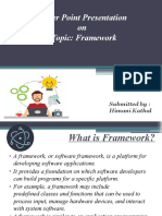 Power Point Presentation On Topic: Framework: Submitted By: Himani Kathal