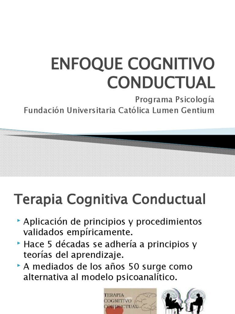 Arriba 30+ imagen modelo cognitivo conductual pdf