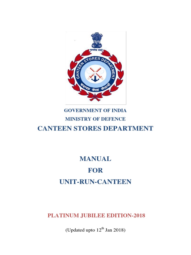 3010182428unit Run Canteen (Urc) Manual PDF PDF Business