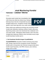 Software untuk Monitoring Kondisi Hardisk - Catatan Teknisi