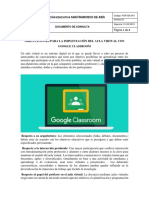 Orientaciones para La Implentación Del Aula Virtual Con Google Classroom