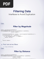 Filtering Data: Interfaces To Avoid Duplication