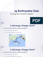 Searching Earthquake Data: Coding The Closest Quakes
