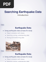 Searching Earthquake Data