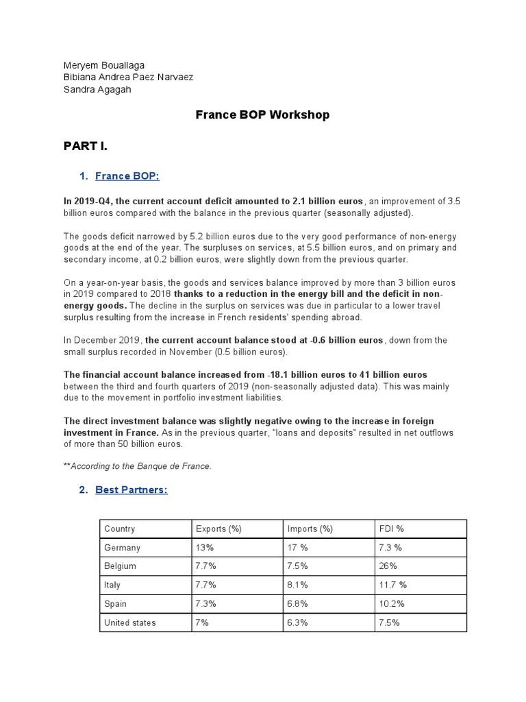 BOP PDF Foreign Direct Investment Economies