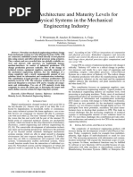 Reference Architecture and Maturity Levels For Cyber-Physical Systems in The Mechanical Engineering Industry PDF