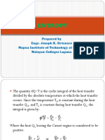 Entropy: Prepared by Engr. Joseph R. Ortenero Mapua Institute of Technology at Laguna Malayan Colleges Laguna