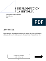 Modos de Produccion en La Historia