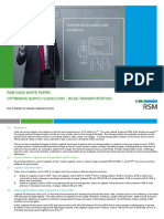 RSM India White Paper - Optimising Supply Chain Cost - Road Transportation