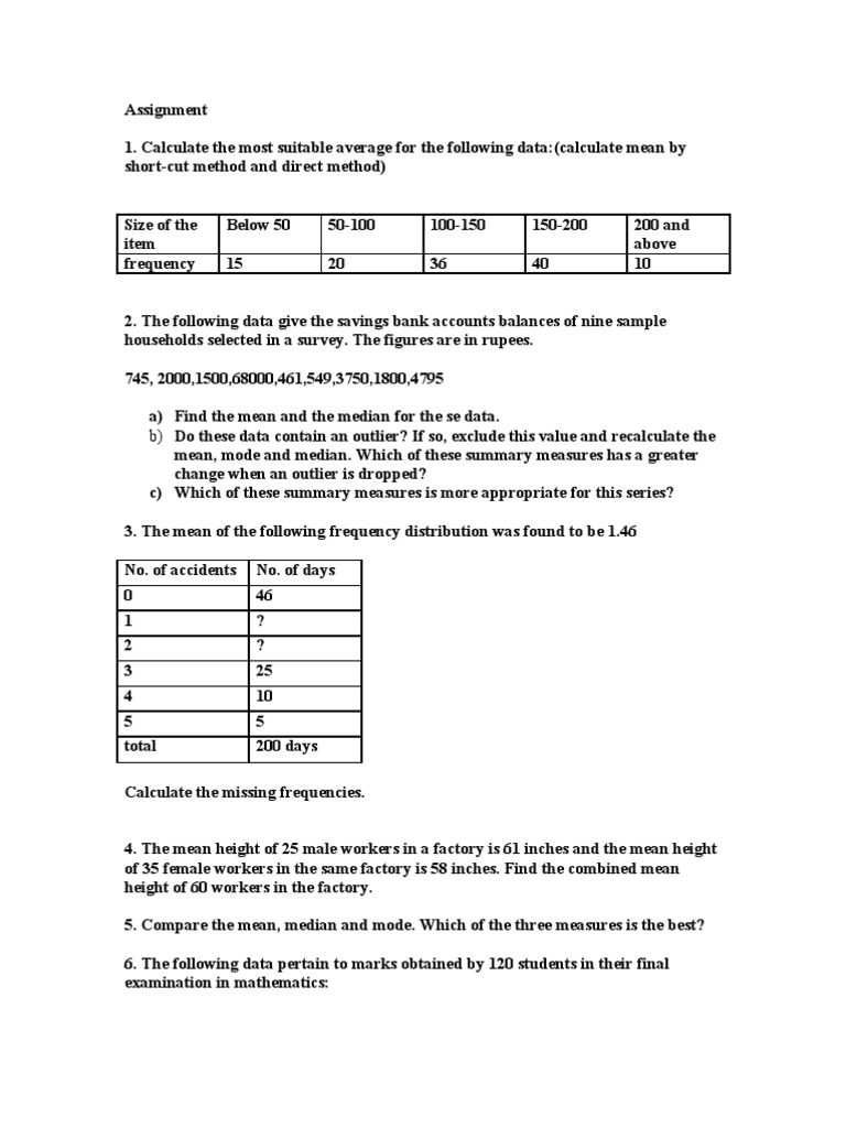 A M, S D-Assignment | PDF