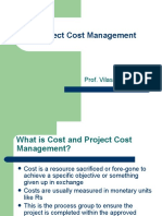 Project Cost Management: Prof. Vilas Shah