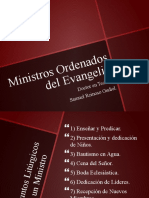 Ministros Ordenados Del Evangelio y Su Contexto Historico