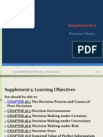 Supplement 5: Decision Theory