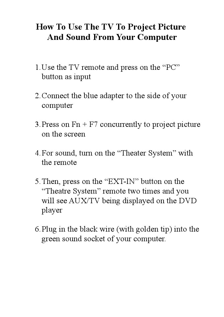 TV Instructions | PDF