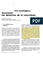 Un imperativo ecológico reconocer derechos a la naturaleza - G Stutzin