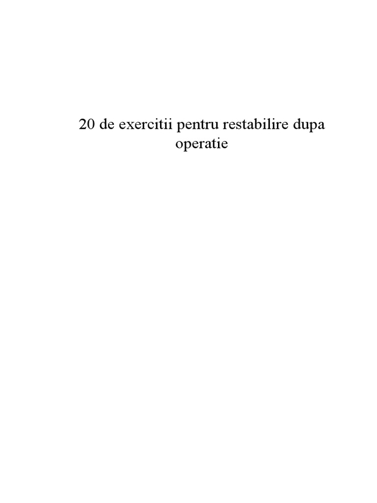 20 Exercitii | PDF