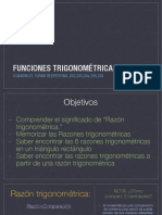 Razones Trigonométricas, Parte I