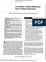 Smith - Bone Marrow donation - factors influencing intentions africans americans