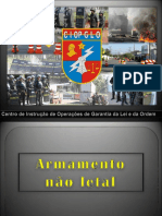 Armas e munições não letais: tipos, características e técnicas de emprego