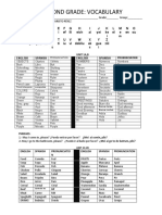 VOCABULARIO SEGUNDO