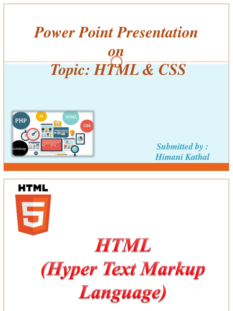HTML and Css | PDF | Html | Cascading Style Sheets