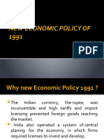 New economic policy