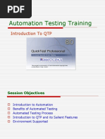 QTP Automation Testing Training Scenatic Space Technologies