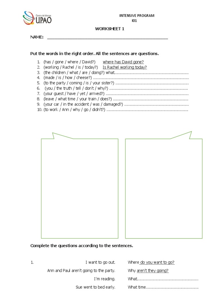 Worksheet 1 NAME | PDF