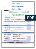 Port City International University: Assignment