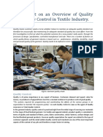 Assignment on an Overview of Quality and Quality Control in Textile Industry.docx