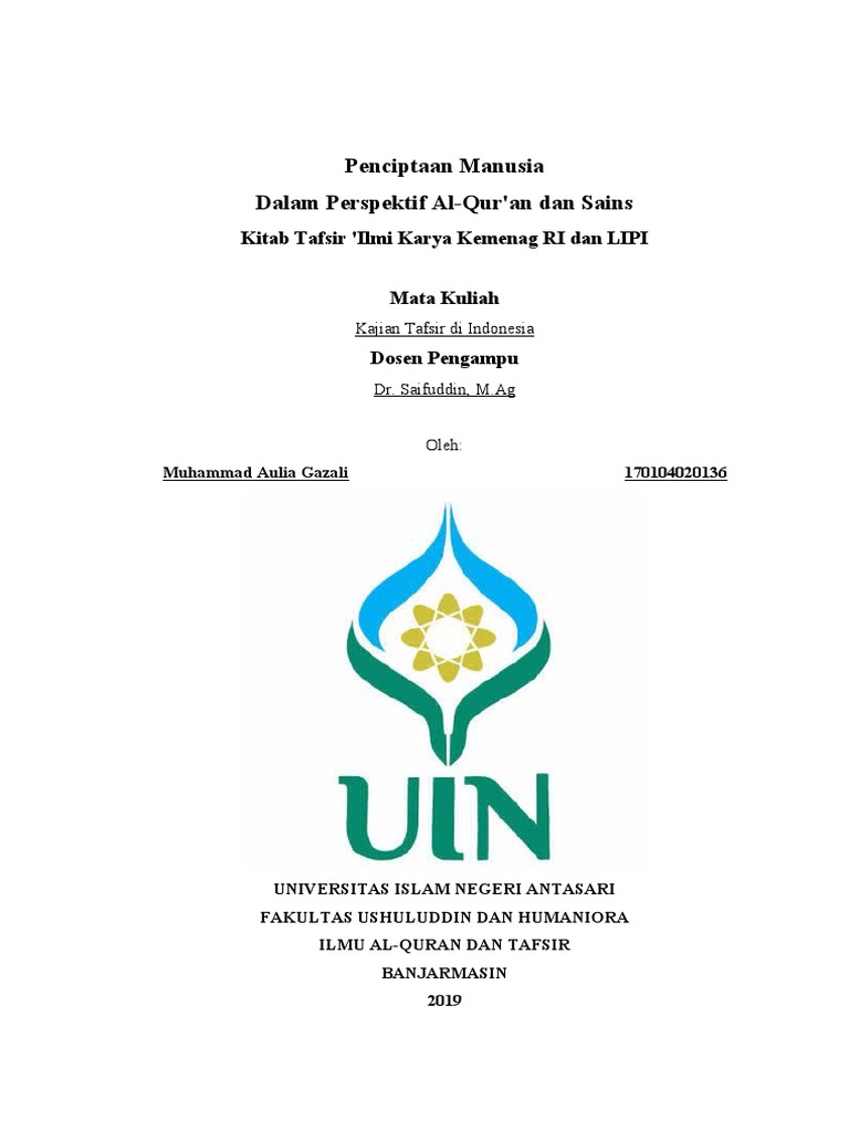 Proses Penciptaan Manusia Pdf