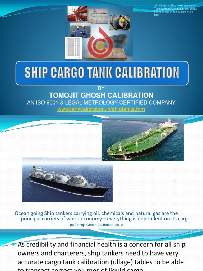 Ship Tank Calibration Oil Tanker Calibration
