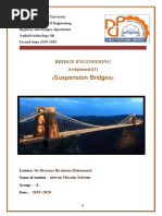 Suspension Bridge Design Calculations | PDF | Wire | Truss