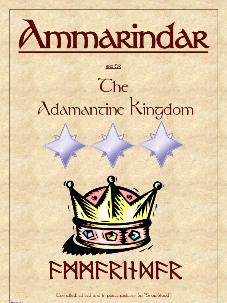Ammarindar - Adam An Tine Kingdom | PDF | Dwarf (Dungeons & Dragons ...