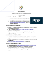 TRANSICION - Actividades para Casa Segunda Entrega - Sede C