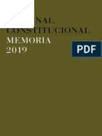 Memoria Tribunal Constitucional 2019