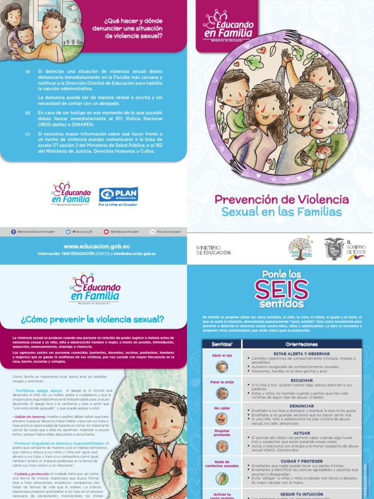 Prevención de Violencia Sexual Familiar | PDF | Teoría de apego | Abuso ...