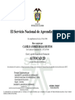 Certificado AutoCAD