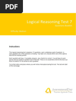 Logical Reasoning Test 7: Assessmentday