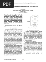 A Study On E-Commerce Recommender System Based On Big Data