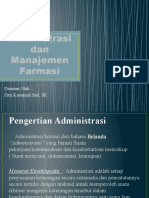 Administrasi Dan Manajemen Farmasi