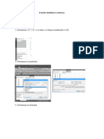 Pasos Modelo Lineal